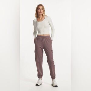 Vuori Boyfriend Cargo Sweatpants Hazel Heather XL VW4062